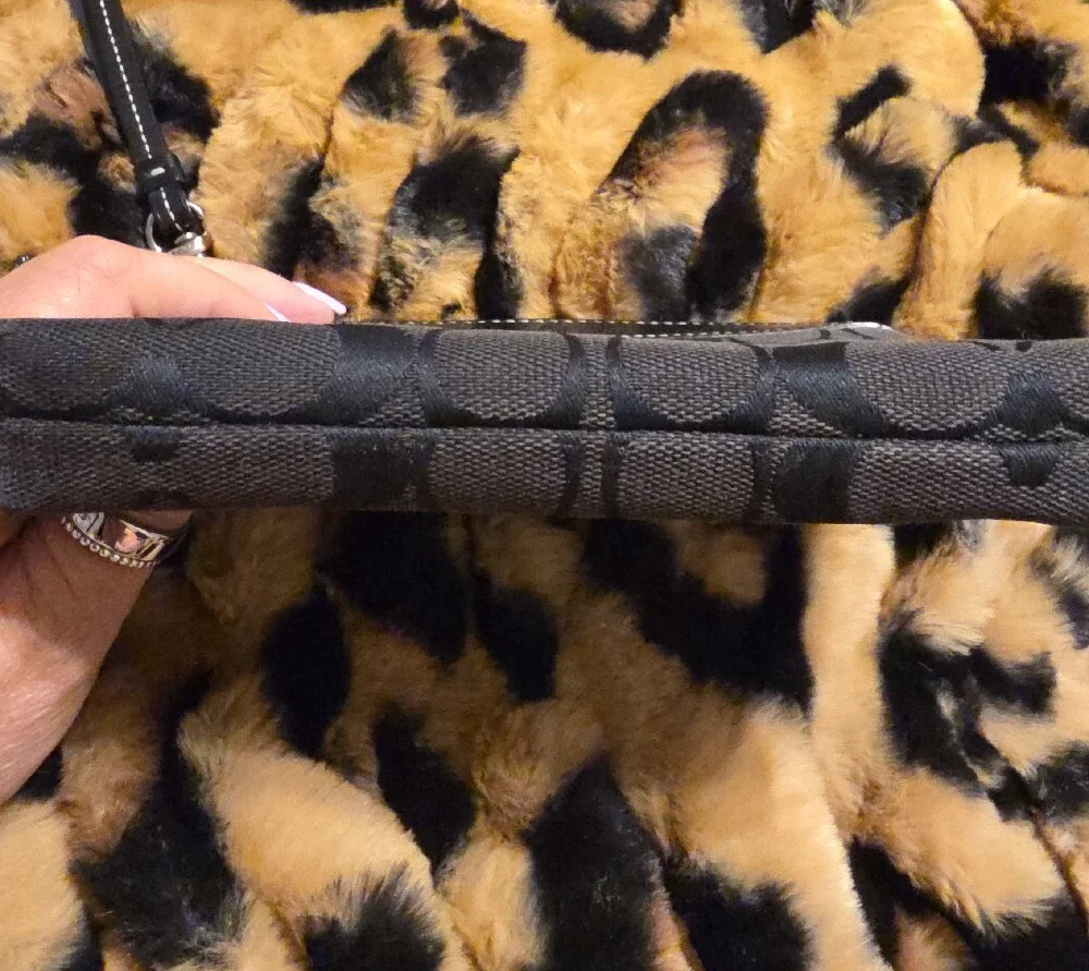 Coach Black Signature Wristlet Clutch